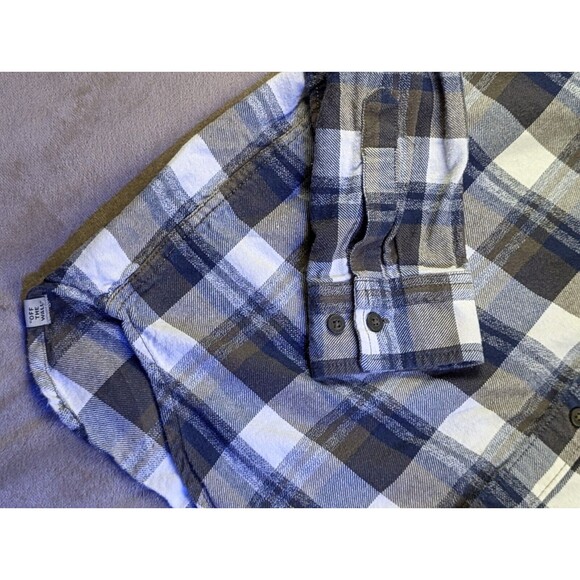 Vans Off The Wall Men's Long Sleeve Plaid Flannel Chest Pocket Button Up Shirt - Picture 3 of 8